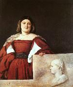  Titian Portrait of a Woman called La Schiavona oil